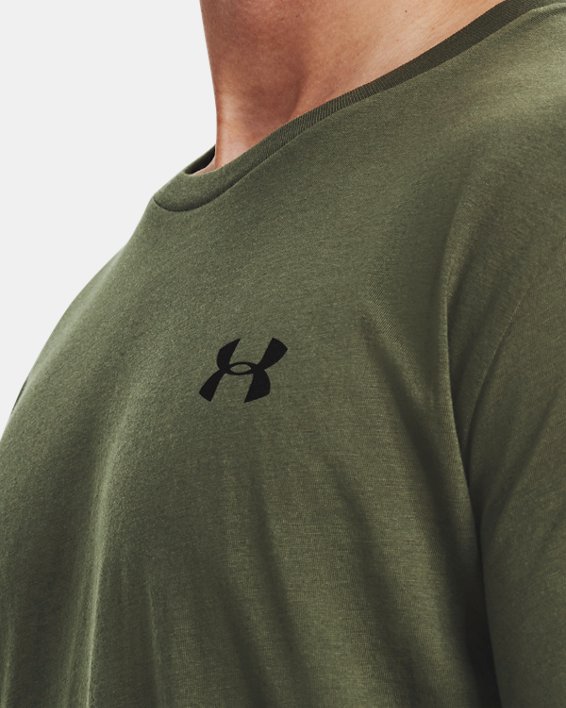 Men's UA Left Chest Lockup T-Shirt in Green image number 3